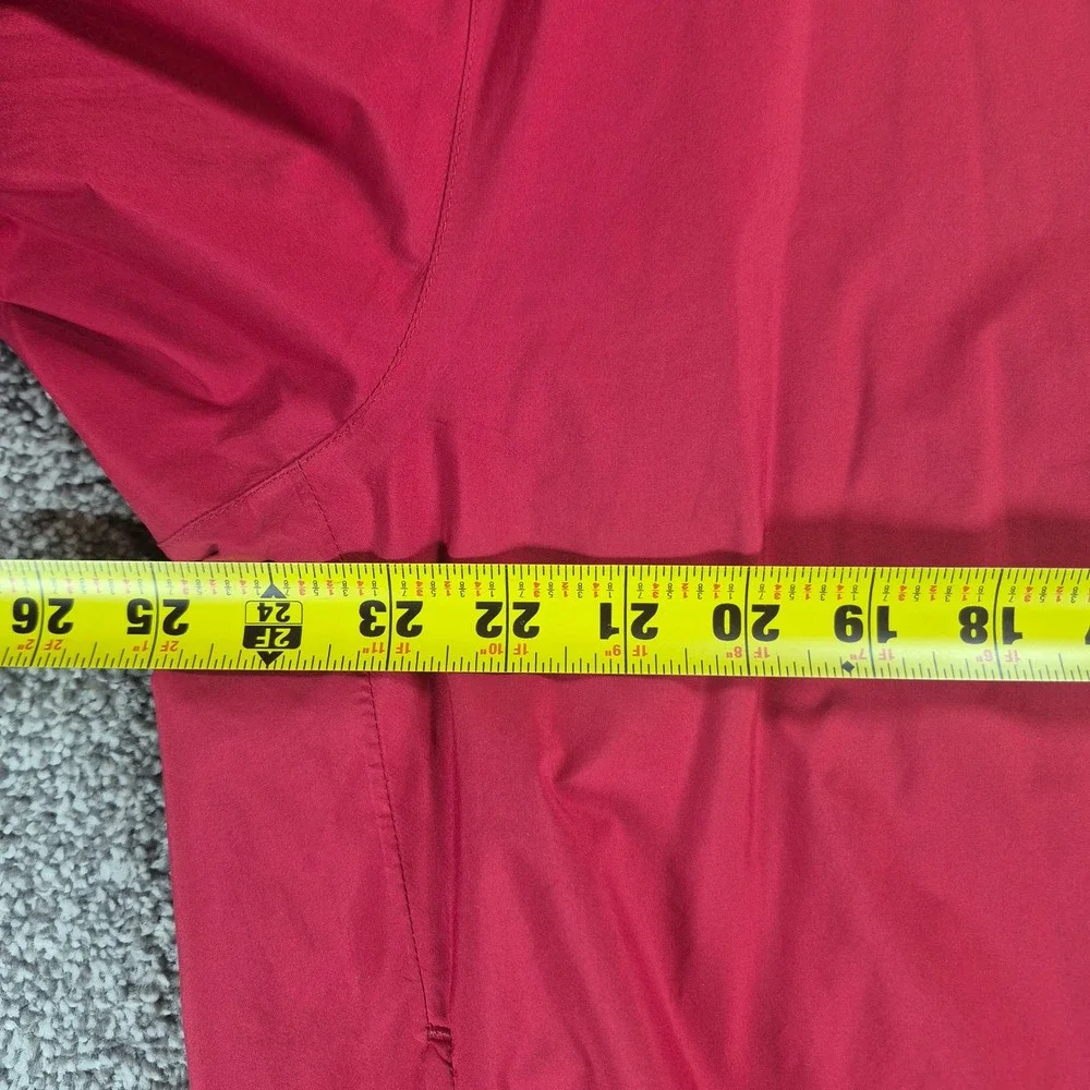 FootJoy DryJoys Wind Jacket Mens Large Red Short‎ Sleeve Golf Windbreaker